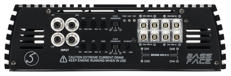 Bassface Team500/x4D - 4/3/2 Channel Bridgeable Amplifier