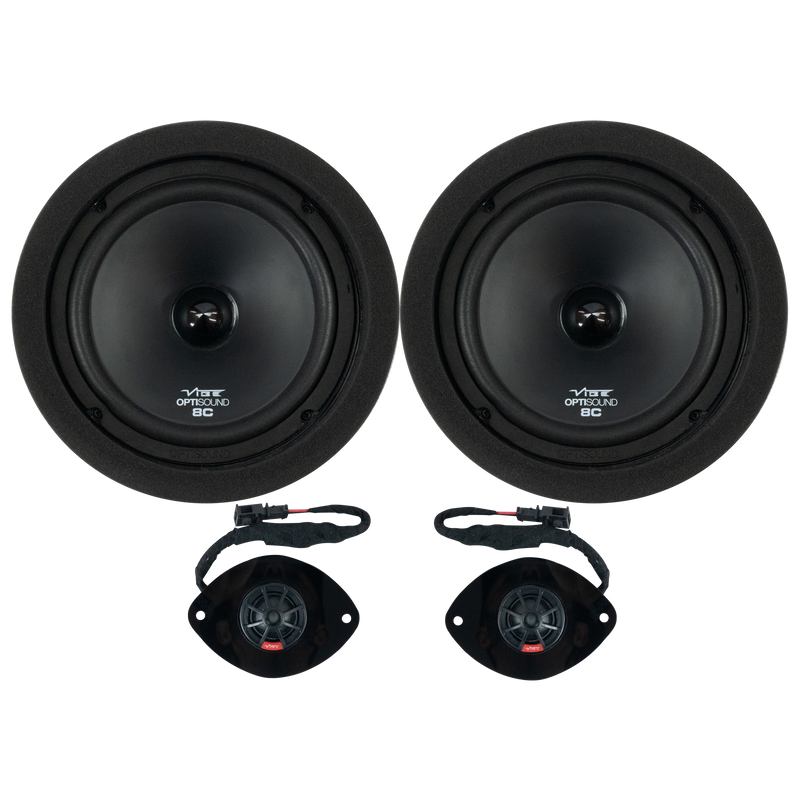 VW CADDY MK3  2003-2015  100% PLUG N PLAY VIBE AUDIO 8" SPEAKER KIT