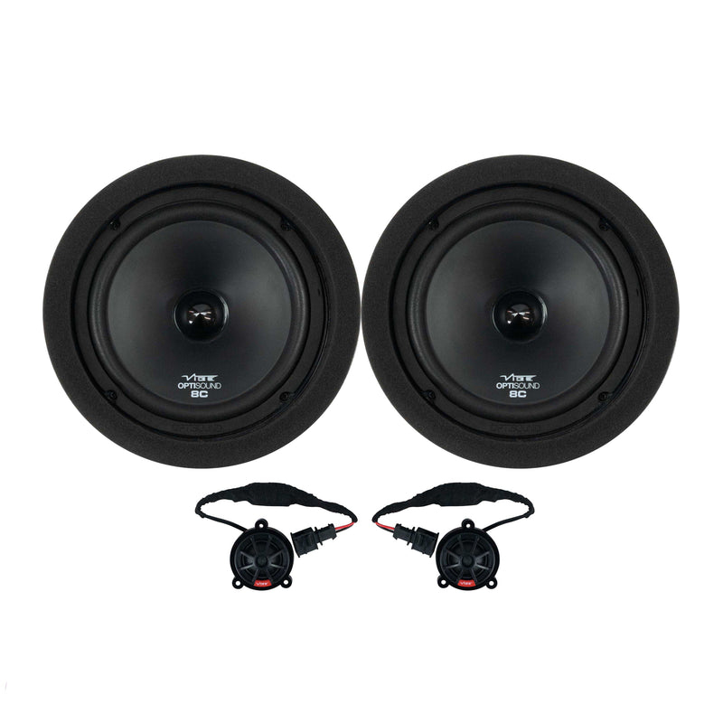 VW CADDY Mk4  2016-2021  100% PLUG N PLAY VIBE AUDIO 8" SPEAKER KIT (for models with factory tweeters)