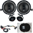VW CADDY Mk3 100% PLUG N PLAY 6.5 " SPEAKER UPGRADE KIT. VIBE
