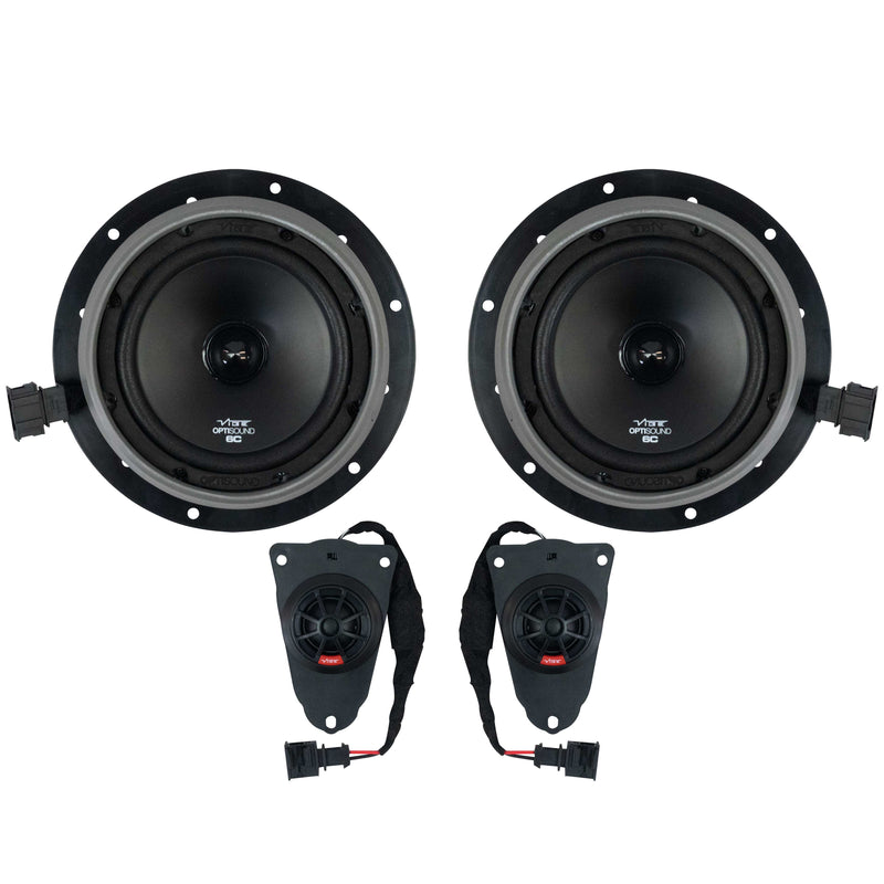 VIBE AUDIO - VW TRANSPORTER T5-T5.1 100% PLUG N PLAY 6.5 " SPEAKER UPGRADE KIT.  (for models with factory tweeters)
