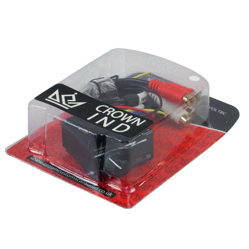 (RED) CROWN INDUSTRY VOLT-BC universal bass controller with in-built voltmeter