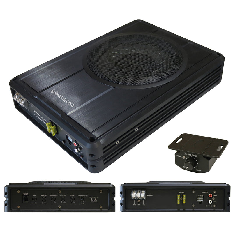 Phoenix Gold Z10150 – 10” Amplified Under Seat Subwoofer