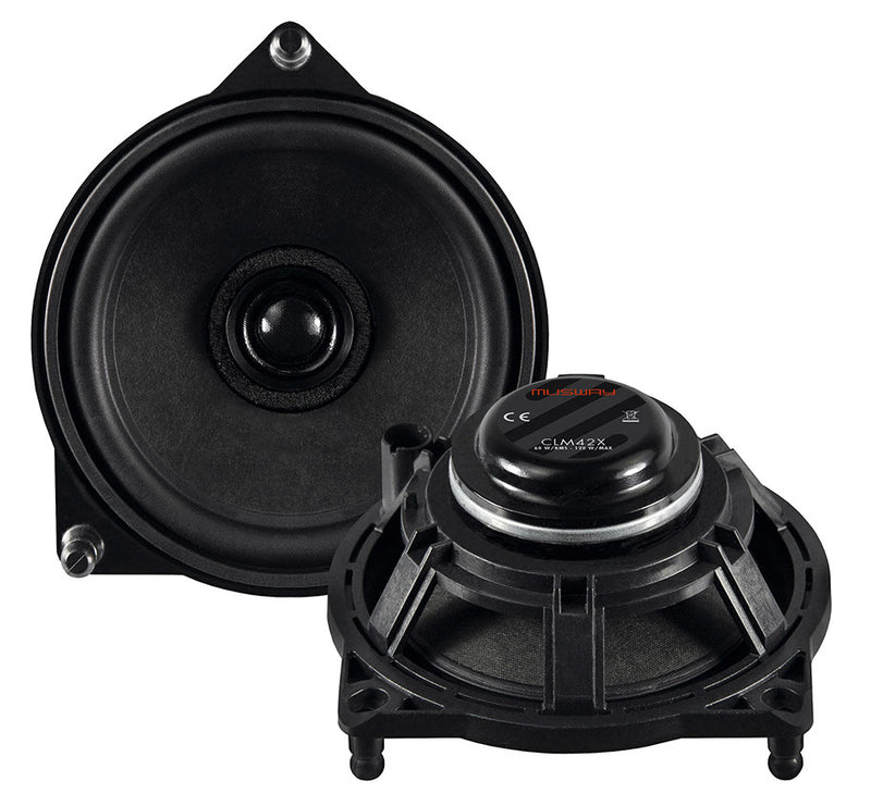 MUSWAY CLM42X - 4" 2-Way Coaxial Speakers For Mercedes C/GLC/E Class