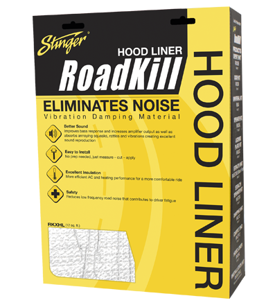 STINGER BONNET LINER SOUND DAMPENING KIT 12sqft (RKXHL)