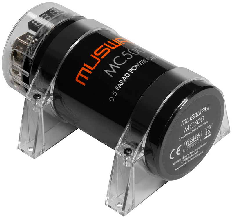 MUSWAY MC500 - 0.5 Farad Power Capacitor With Integrated Distribution Block