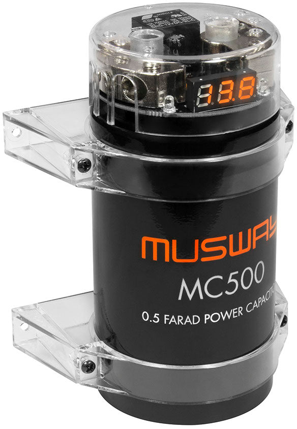 MUSWAY MC500 - 0.5 Farad Power Capacitor With Integrated Distribution Block
