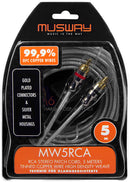 Musway MW5RCA - 5m RCA Patch Cord