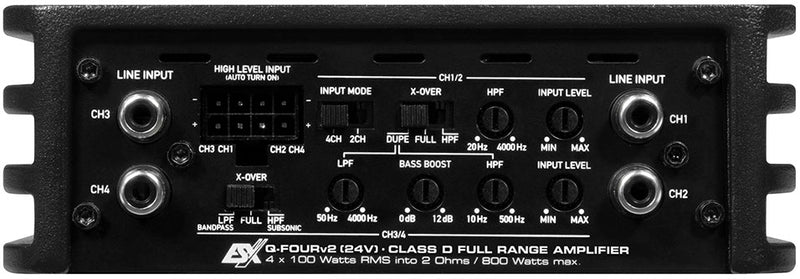 ESX Q-FOURV2-24V - 4 Channel 24V Amplifier