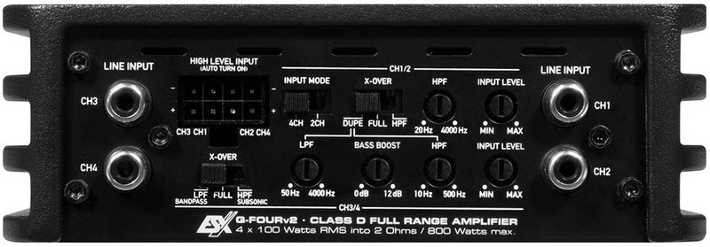 ESX Q-FOURV2 - 4 Channel Amplifier