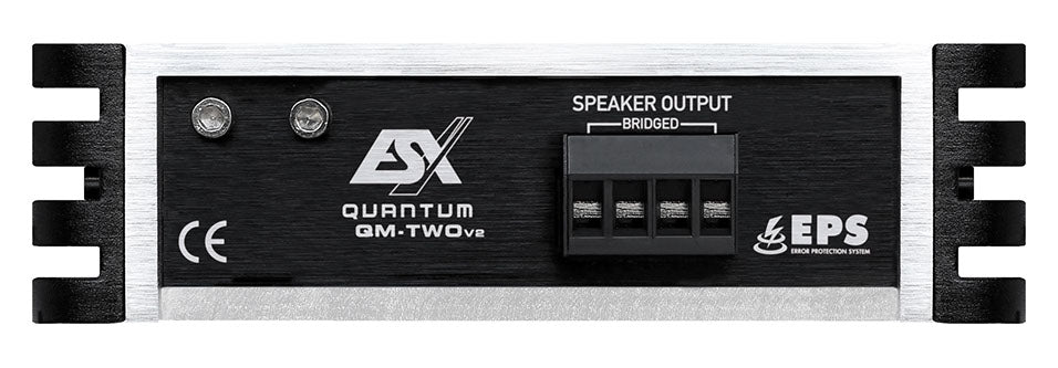 Amplificatore Digitale ESX QM-TWOV2 Quantum - 2 Canali Classe D, 600W Max, Mini Design 70x33x120mm