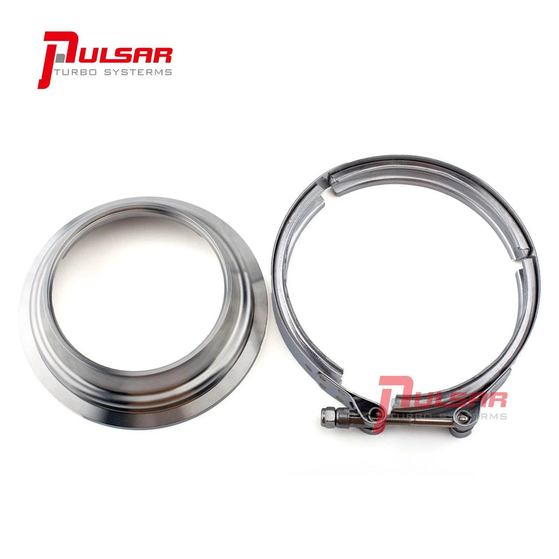 PULSAR S400 T6 TURBO 5 TO 4″ STAINLESS STEEL FLANGE CLAMP KIT