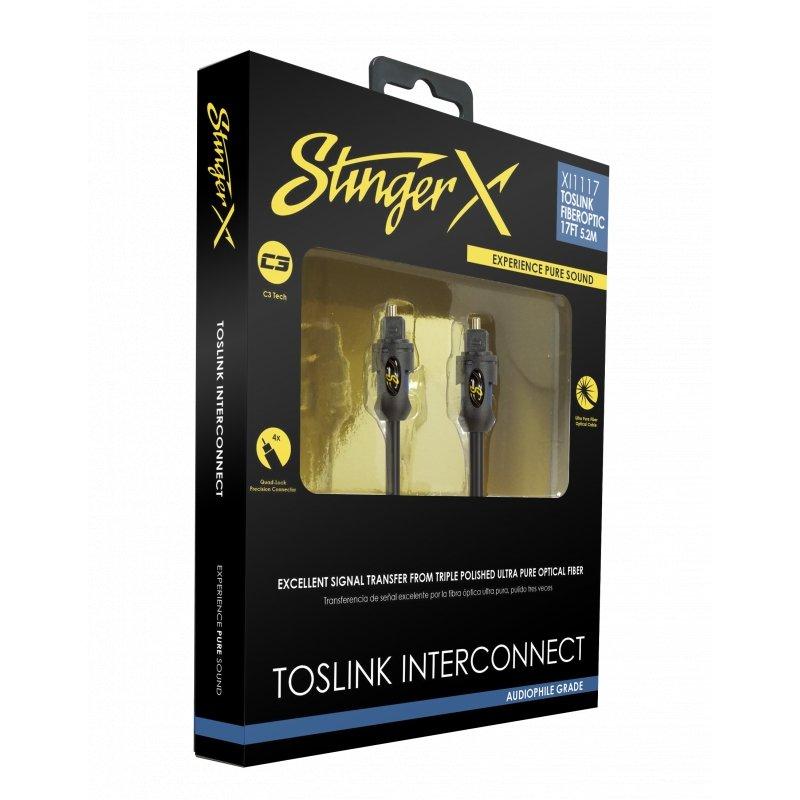 STINGER XI1117 TOSLINK INTERCONNECT 17FT FIBEROPTIC CABLE