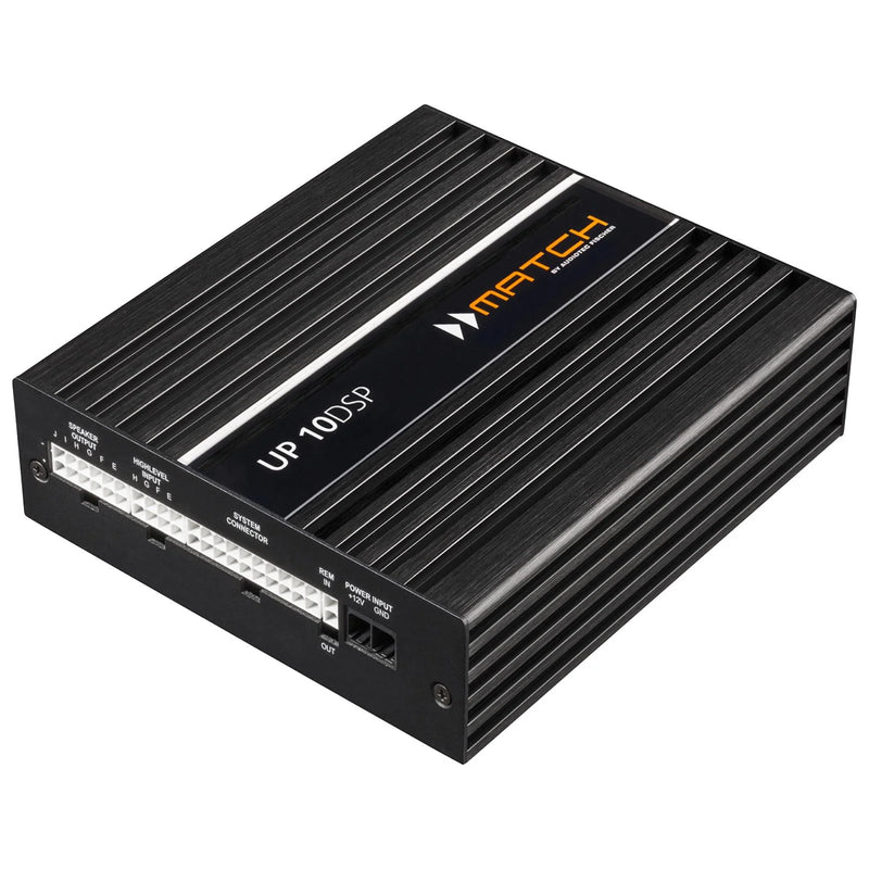 MATCH UP 10DSP WITH MEC ANALOG IN - 10 Channel Amplifier with Integrated 11 Channel DSP
